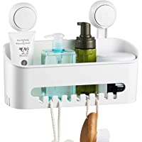 ilikable Estante de Ducha Baño con Ventosa- Impermeable sin Taladro- Organizador de Almacenamiento para Accesorios de…